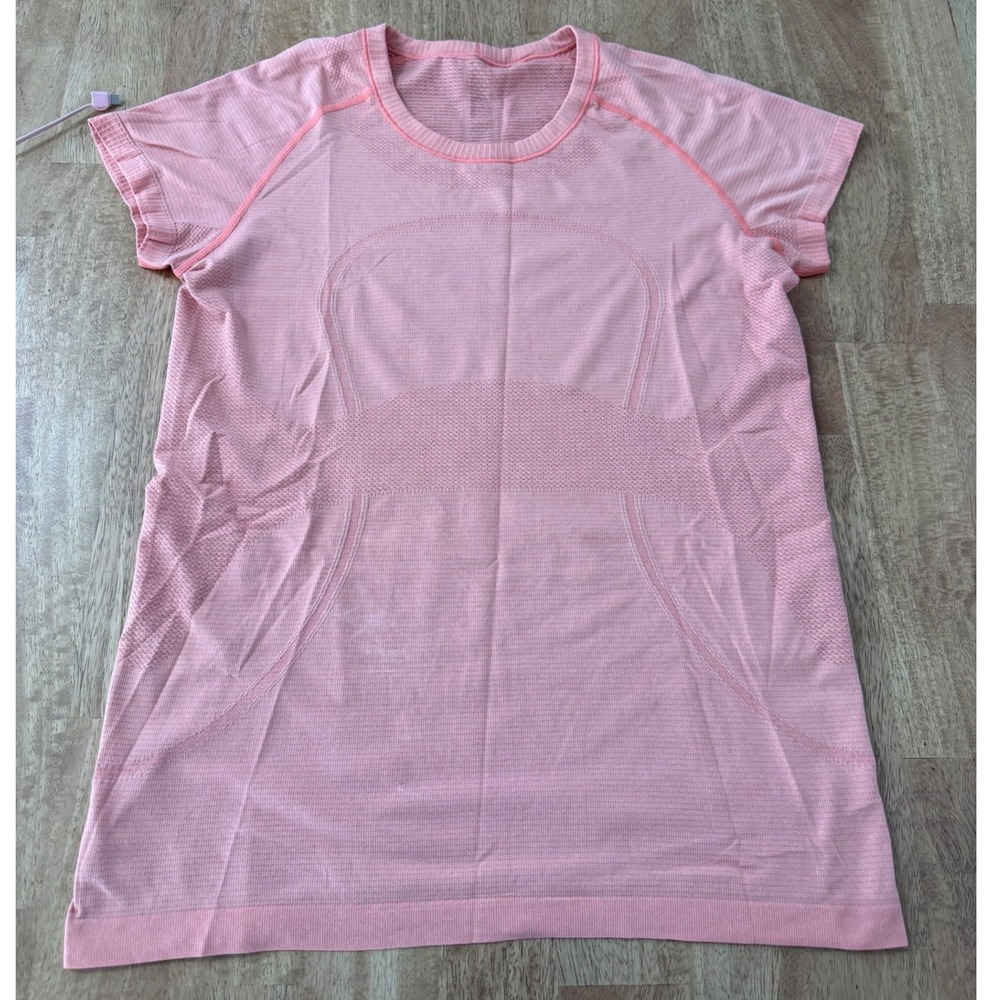 Lululemon Swiftly Tech Short Sleeve Pink Crewneck Training Shirt Size 12